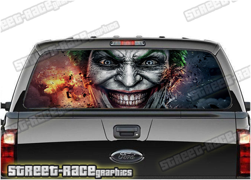 111 - Rear window perforated graphic - Joker