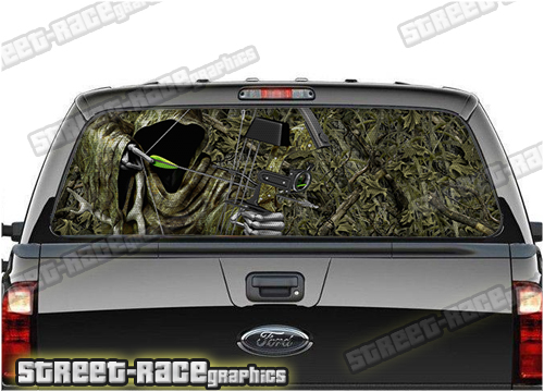 1115 - Rear window perforated graphic - Bow Reaper