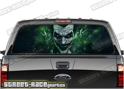 112 - Rear window perforated graphic - Joker