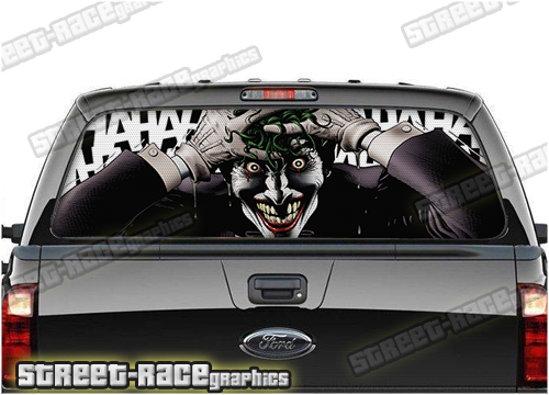 126 - Rear window perforated graphic - Joker