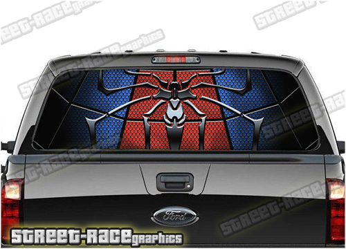 130 - Rear window perforated graphic - Spiderman