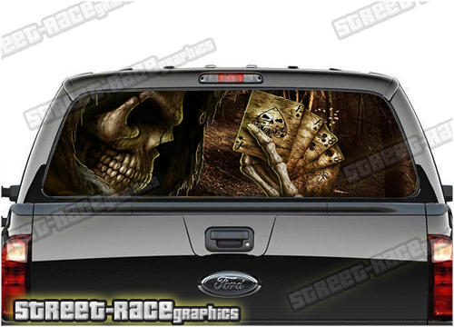 220 - Rear window perforated graphic - Reaper