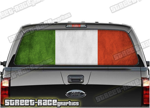 705 - Rear window perforated graphic - Italian Flag