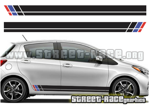 Toyota Yaris racing stripes 001
