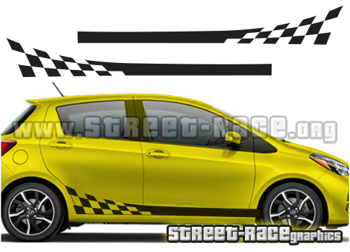 Toyota Yaris racing stripes 006