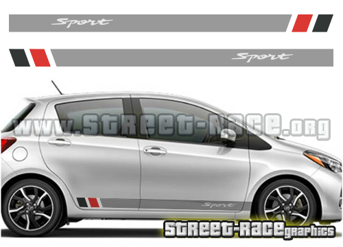Toyota Yaris racing stripes 007