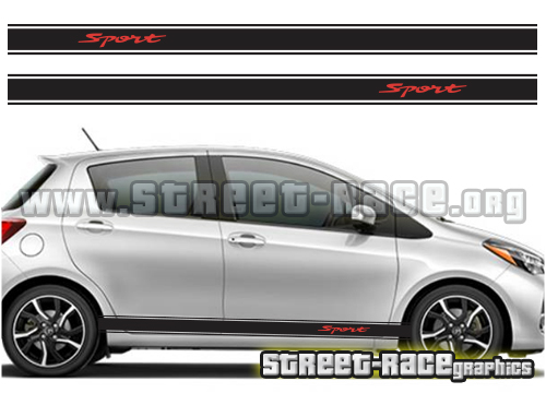 Toyota Yaris racing stripes 008