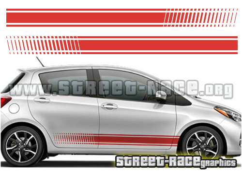 Toyota Yaris racing stripes 013