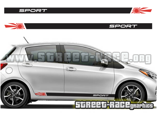 Toyota Yaris racing stripes 018