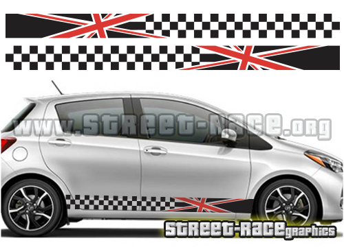 Toyota Yaris racing stripes 020 Union Jack