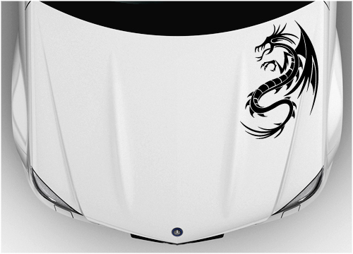 Bonnet dragon sticker 007