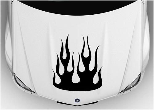 Bonnet flame stickers 001