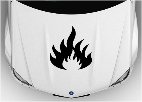 Bonnet flame stickers 005
