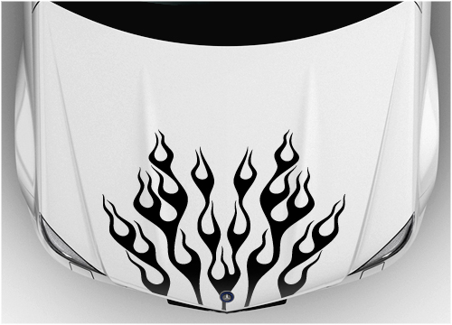 Bonnet flame stickers 006