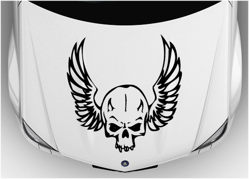 Bonnet skull sticker 001