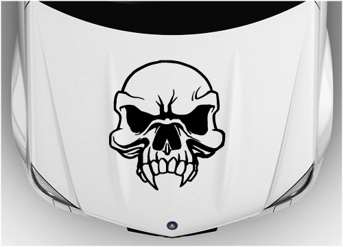 Bonnet skull sticker 004