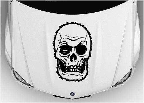Bonnet skull sticker 005