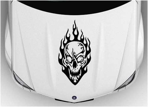 Bonnet skull sticker 010