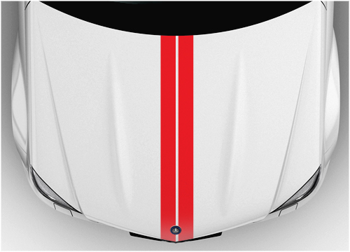 Bonnet Racing stripes 2
