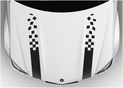 Bonnet Racing stripes 5