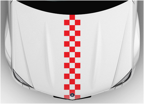 Bonnet Racing stripes 6a
