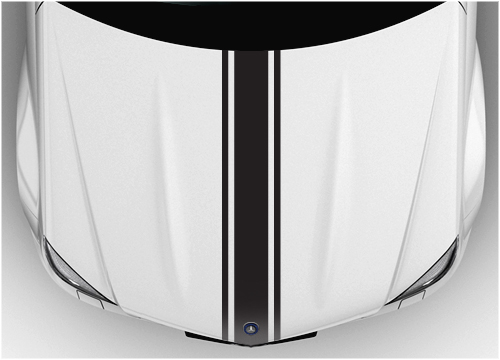 Bonnet Racing stripes 8