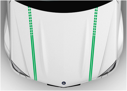 Bonnet Racing stripes 10