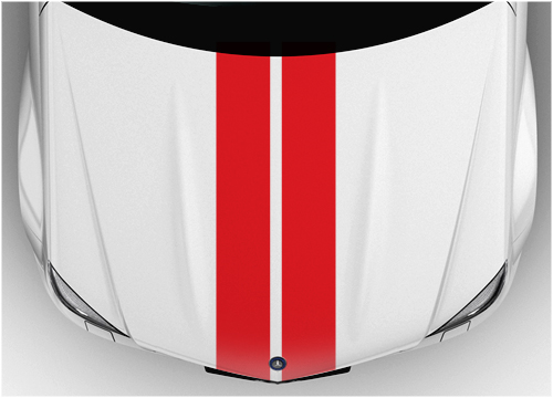 Bonnet Racing stripes 16