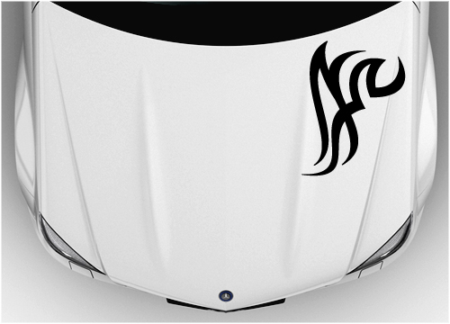 Tribal bonnet sticker 008