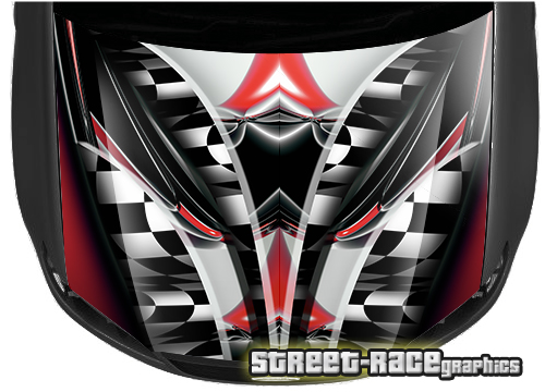 1501 - Abstract racing bonnet wrap