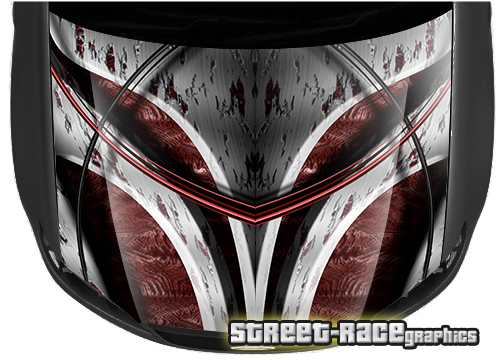 1502 - Abstract racing bonnet wrap