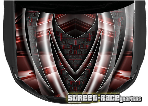 1503 - Abstract racing bonnet wrap