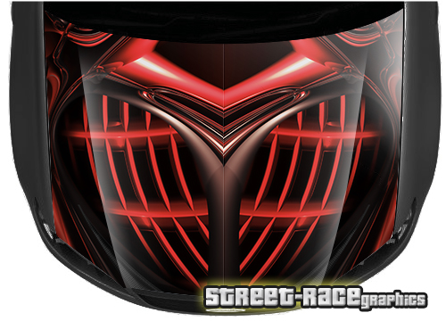 1506 - Abstract racing bonnet wrap