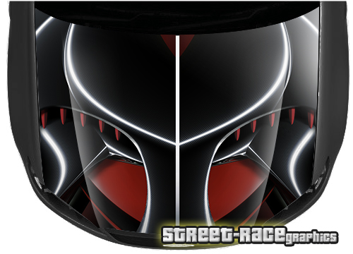 1507 - Abstract racing bonnet wrap