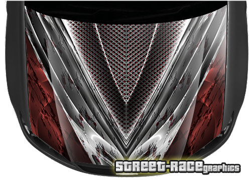 1508 - Abstract racing bonnet wrap