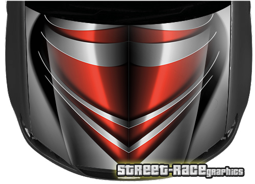 1509 - Abstract racing bonnet wrap