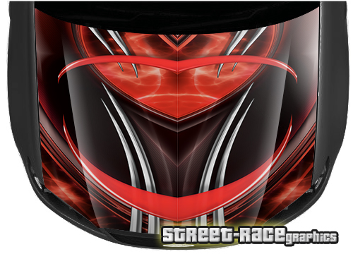 1510 - Abstract racing bonnet wrap