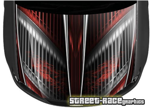 1513 - Abstract racing bonnet wrap