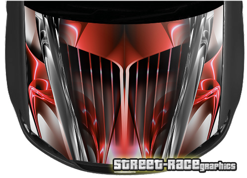 1514 - Abstract racing bonnet wrap