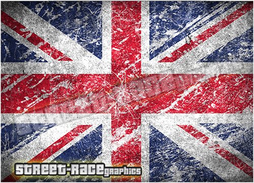 702 - Bonnet wrap (Union Jack Grunge flag) - Image 2