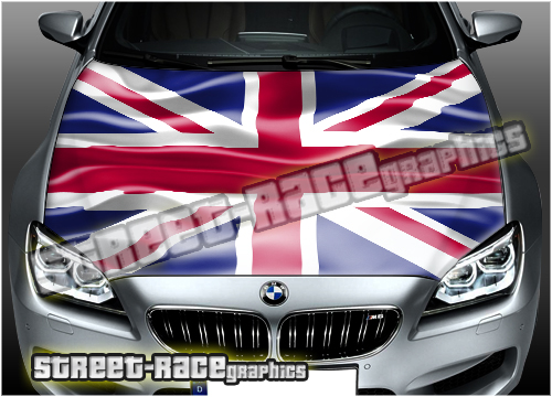 706 - Bonnet wrap (Union Jack Wavy flag)