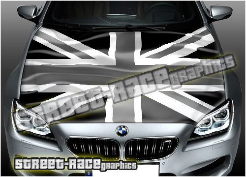 707 - Bonnet wrap (Union Jack Wavy flag)