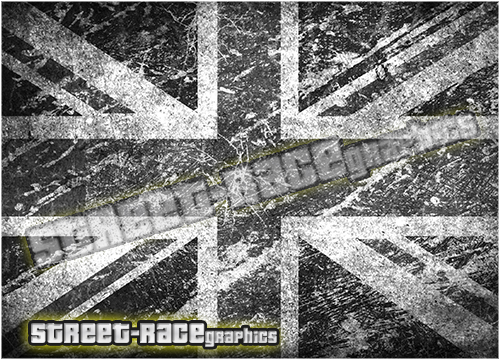 708 - Bonnet wrap (Union Jack Grunge flag) - Image 2