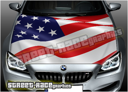 710 - Bonnet wrap (USA Waving flag)