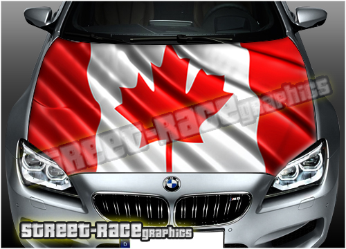 717 - Bonnet wrap (Canada Wavy flag)