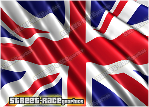 722 - Bonnet wrap (Union Jack Wavy flag) - Image 2