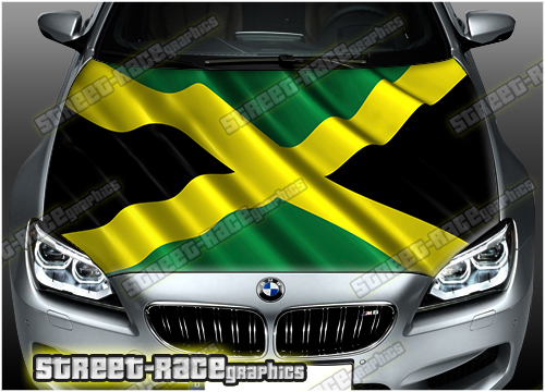 724 - Bonnet wrap (Jamaica Wavy flag)