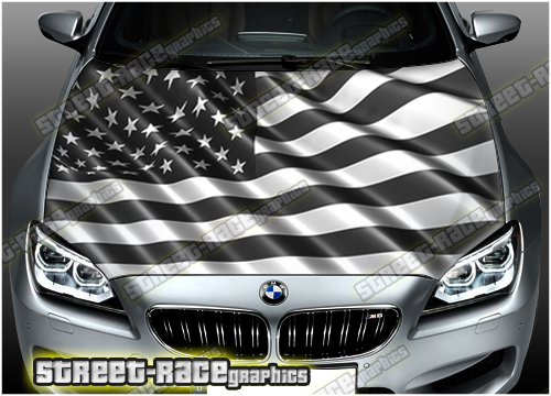 731 - Bonnet wrap (USA Wavy flag)