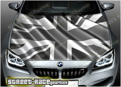 732 - Bonnet wrap (Union Jack Wavy flag)