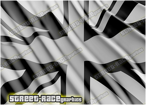 733 - Bonnet wrap (Union Jack Wavy flag) - Image 2